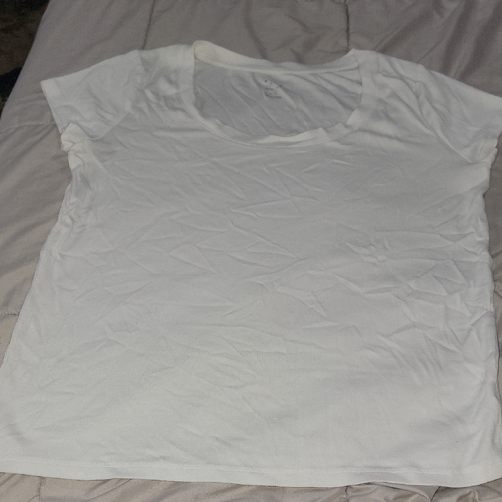 A New Day White Short Sleeve Tee